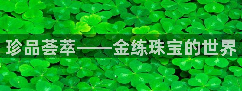 新宝5平台注册资金：珍品荟萃——金练珠宝的世界