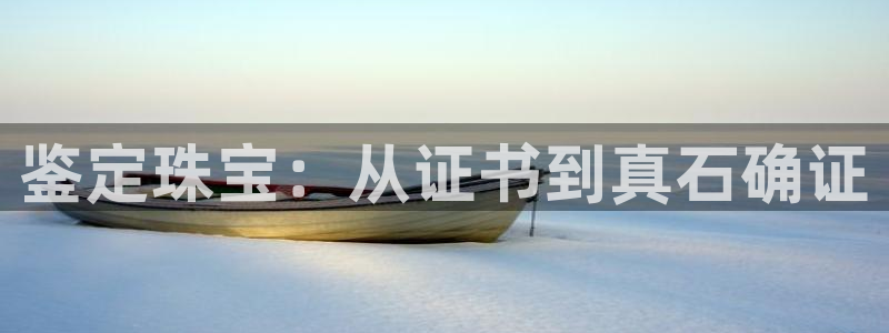 新宝5代理：鉴定珠宝：从证书到真石确证